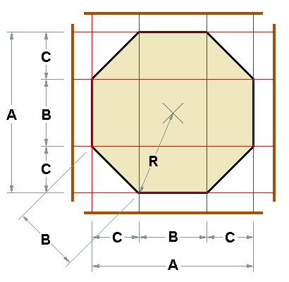 Octagon Layout Calculator